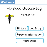 My Blood Glcuose Log screenshot